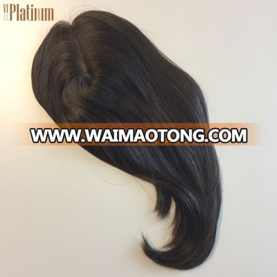 Kosher Certified Silk Top Human Hair Topper For Woman