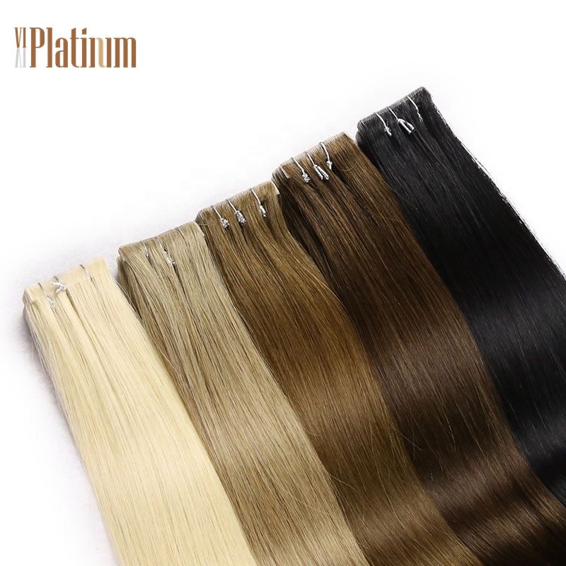 Custom order gorgeous 18 inches natural straight best quality Brazilian hair tape extensions