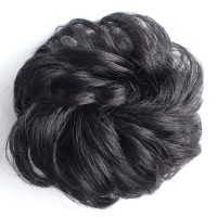 whosale bud  Hair  customization Popular Fashion Bud Hair Band Elastic Fluffy Wigs, Woman Bun Wears Hair