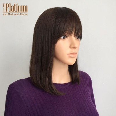 Custom Order Silky Straight Bob Style European Human Hair Women Topper