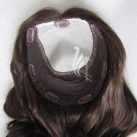 In Stock Jewish Wig Topper Kippah Fall human hair topper wig