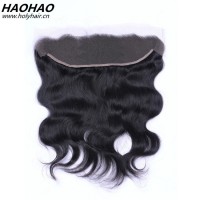 Hot selling unprocessed no tangle no shedding cuticle aligned frontal closure hair