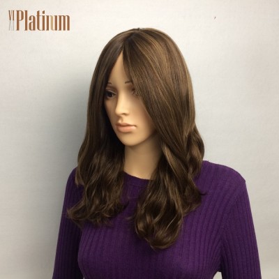 Alopecia Help High Quality Body Wave Highlights European Human Hair Wigs With Silicon