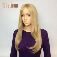 Custom Order Natural Straight Blonde European Hair Silicone Wigs For Alopecia Patients