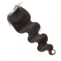 100%virgin  human hair silk base closure wholesale indian hair